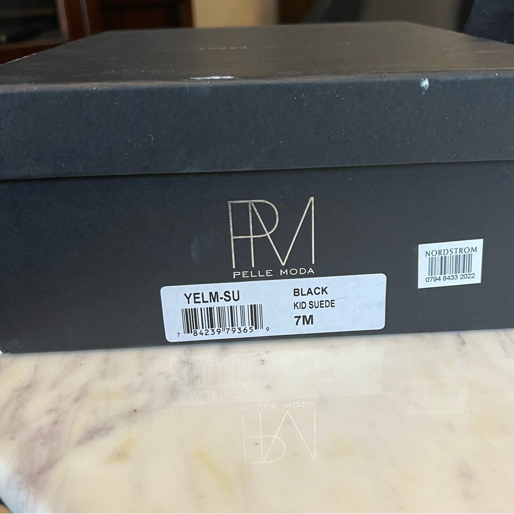 Pelle Moda Black Suede Booties in Box Size 7 - Picture 2 of 8